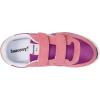 Grey/Navy/Green Jazz Double Hook & Loop Sneaker(Pink/Purple)