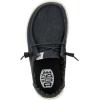 HEYDUDE girls Wendy Canvas Kids(Black)