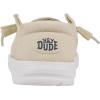 HEYDUDE girls Wendy Canvas Kids(Off-white)