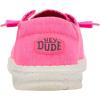 HEYDUDE girls Wendy Canvas Kids(Pink)