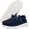 Hey Dude Boy’s Wally Heathered Mesh | Youth’s Shoes | Youth Slip-on Loafers | Comfortable & Light-Weight(Navy)