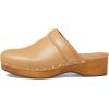 Madewell The Cecily Clog in Oiled Leather Clogs for Women – Slip-On Style Closure, and Round Toe Silhouette(Dried Straw)