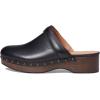 Madewell The Cecily Clog in Oiled Leather Clogs for Women – Slip-On Style Closure, and Round Toe Silhouette(True Black)