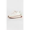 Madewell Women’s Kickoff Trainer Sneakers in Neutral Colorblock Leather(Antique Cream Multi)