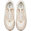 Madewell Women’s Kickoff Trainer Sneakers in Neutral Colorblock Leather(Antique Cream Multi Neutral)