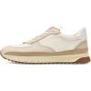 Madewell Women’s Kickoff Trainer Sneakers in Neutral Colorblock Leather(Antique Cream Multi Neutral)