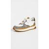 Madewell Women’s Kickoff Trainer Sneakers in Neutral Colorblock Leather(Olive Grove Multi Spot Dot)