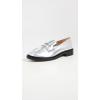 Madewell Women’s The Vernon Loafer in Specchio Leather(Silver Speccio)