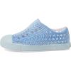 Native Shoes Kids Jefferson Bloom Print (Toddler) – Shoes for Kids – Synthetic Outsole – Round Toe Shape(Shell White/Air Blue/New Shibori)