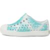Native Shoes Kids Jefferson Bloom Print (Toddler) – Shoes for Kids – Synthetic Outsole – Round Toe Shape(Shell White/Shell White/Ocean Waves)