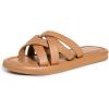 Madewell Women’s Francine Puffy Woven Slides(Desert Camel)