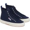 Superga Unisex-Adult 2750 Mid Cotton Sneaker(Navy/Blue Spectrum/Favorio)