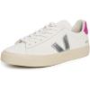 Veja Women’s Campo Sneakers(White/Silver/Ultraviolet)
