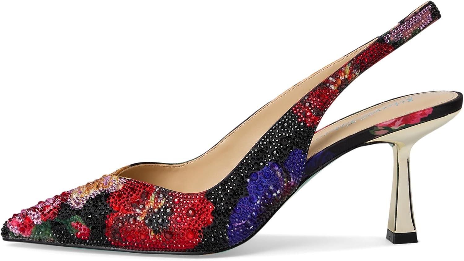 imageBetsey Johnson Womens ClarkBlack Flower Multi