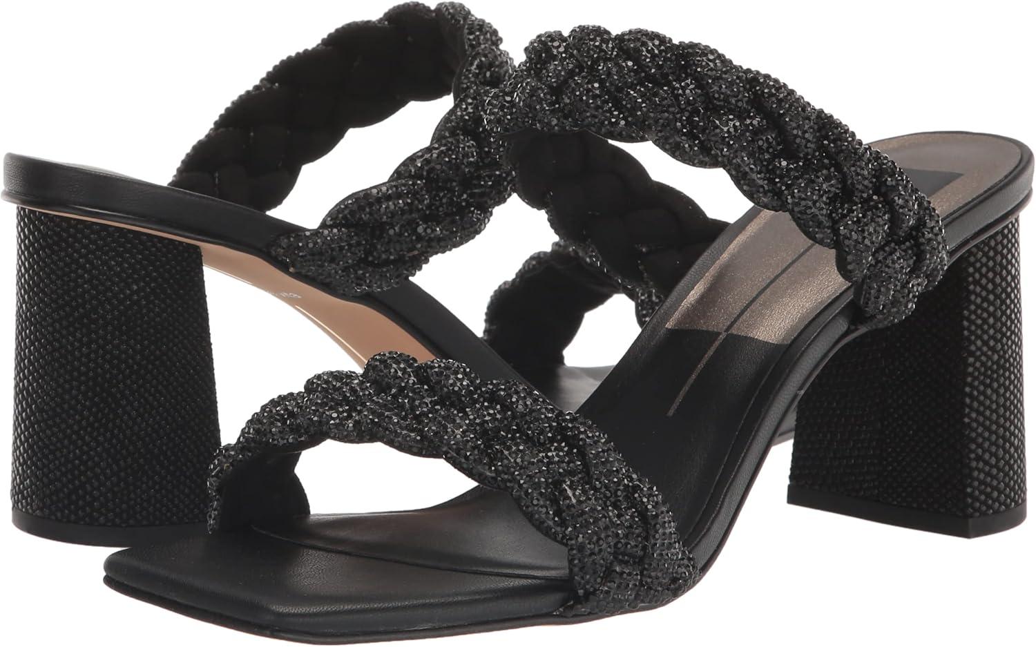 imageDolce Vita womens Paily PearlBRAIDED DETAILINGBlack Rhinestone