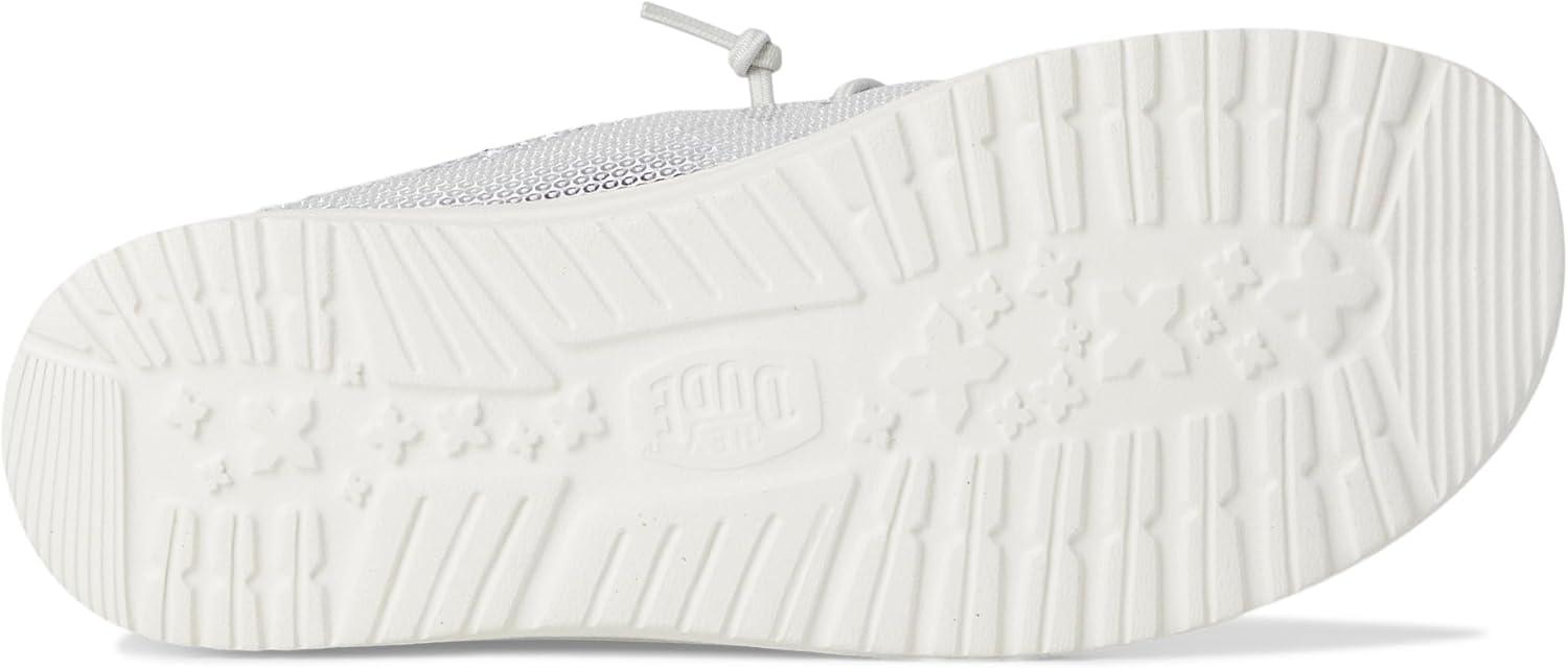 imageHEYDUDE Womens Wendy Slip Sequin LoaferWhite