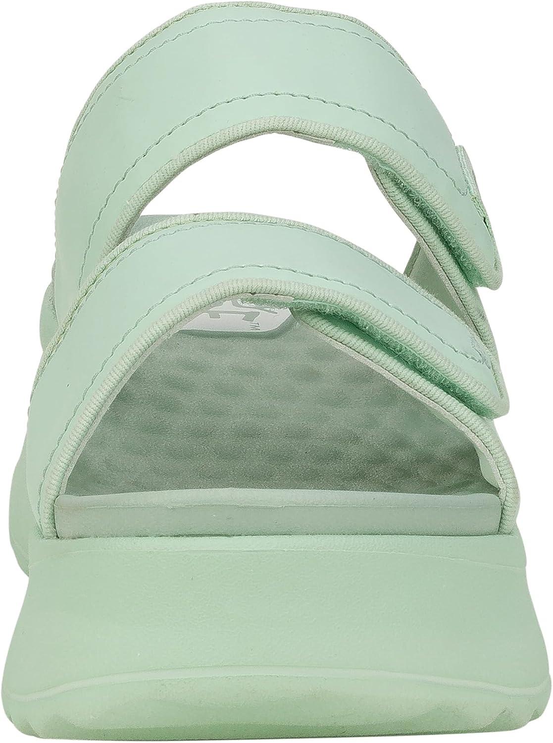 imageHey Dude Delray Slide Classic Sandals for Women Textile and Synthetic Upper Cotton Lining EVA OutsoleJade