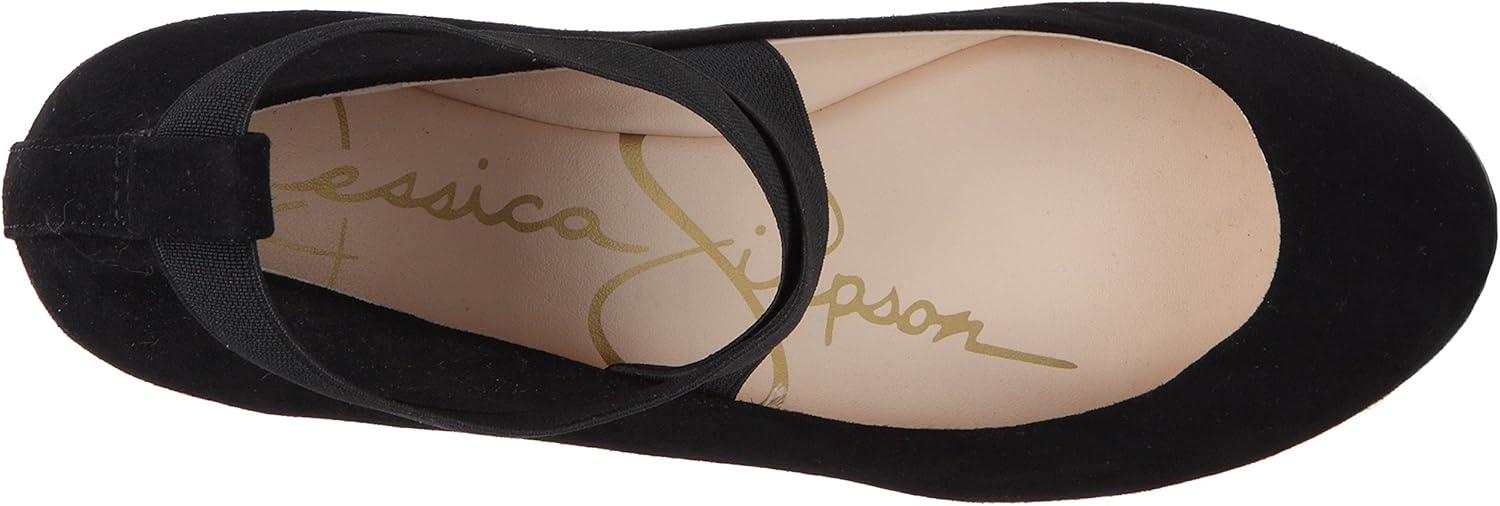 imageJessica Simpson Womens Mandalaye Ballet FlatBlack Micro Suede