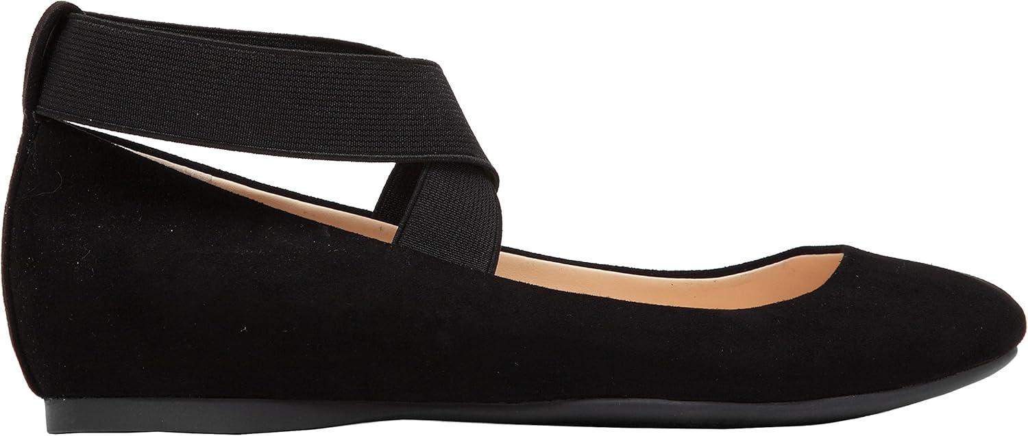 imageJessica Simpson Womens Mandalaye Ballet FlatBlack Micro Suede