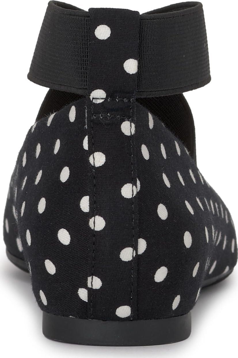 imageJessica Simpson Womens Mandalaye Ballet FlatBlackWhite Polkadot Print