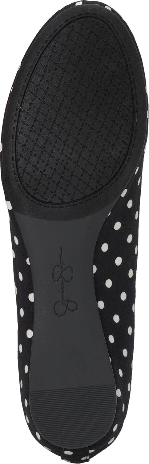 imageJessica Simpson Womens Mandalaye Ballet FlatBlackWhite Polkadot Print