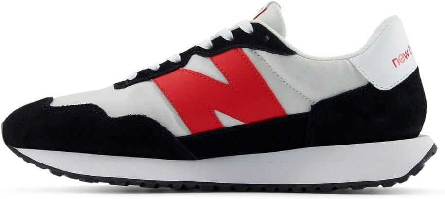 imageNew Balance Mens 237 V1 Classic Road Running ShoeBlackRed