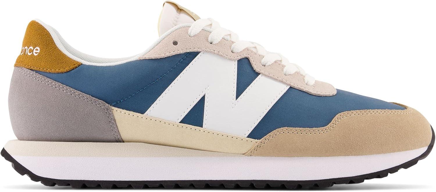 imageNew Balance Mens 237 V1 Classic Road Running ShoeDark MoonstoneIncenseWhite