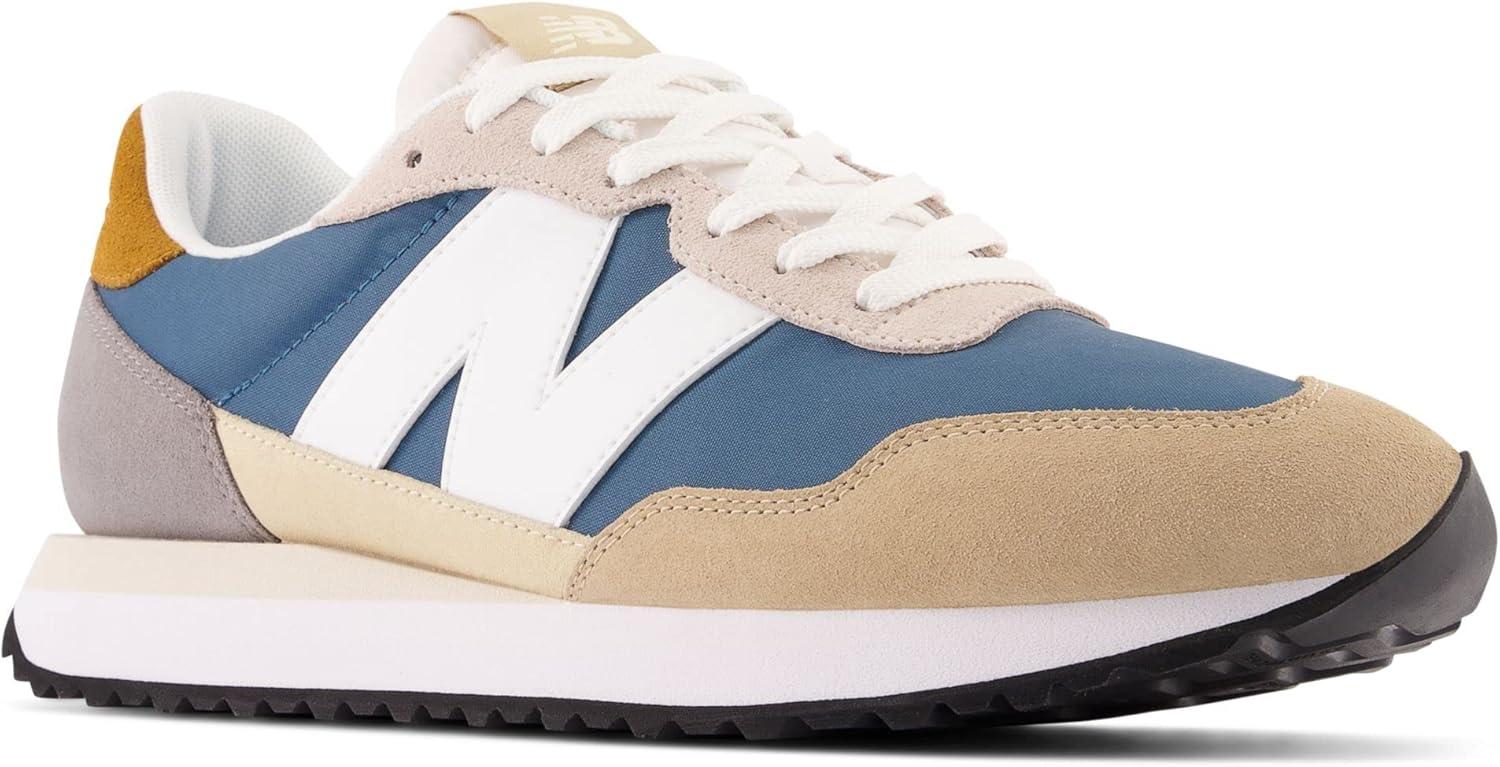 imageNew Balance Mens 237 V1 Classic Road Running ShoeDark MoonstoneIncenseWhite