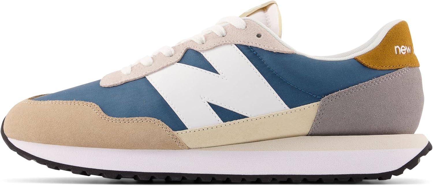 imageNew Balance Mens 237 V1 Classic Road Running ShoeDark MoonstoneIncenseWhite