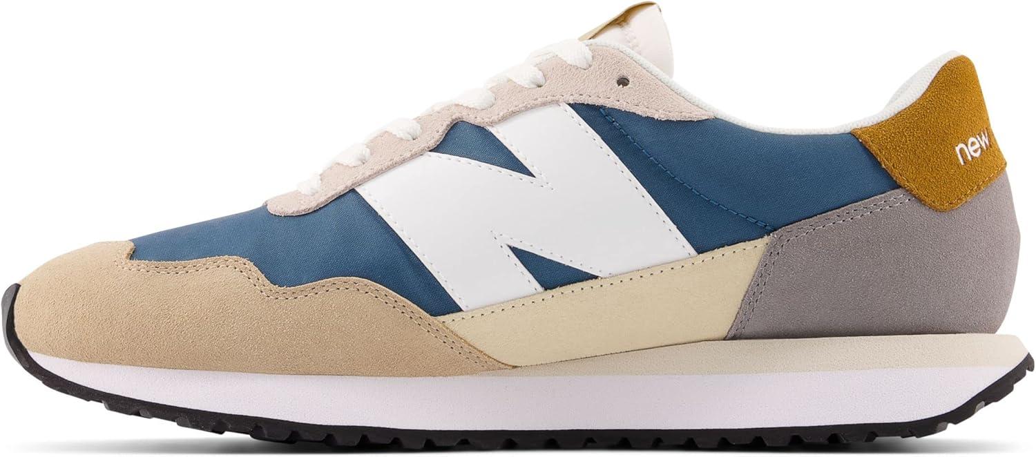 imageNew Balance Mens 237 V1 Classic Road Running ShoeDark MoonstoneIncenseWhite