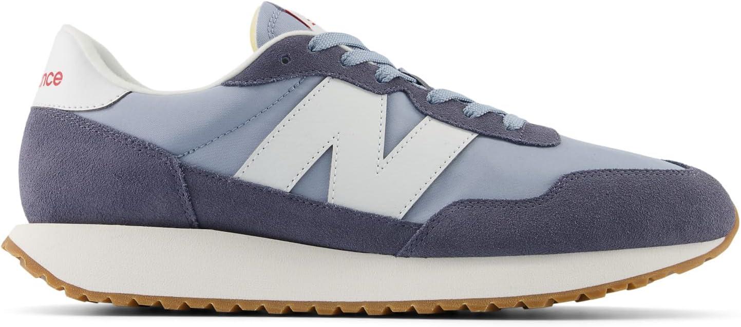 imageNew Balance Mens 237 V1 Classic Road Running ShoeLight Arctic GreyDark Arctic GreyWhite