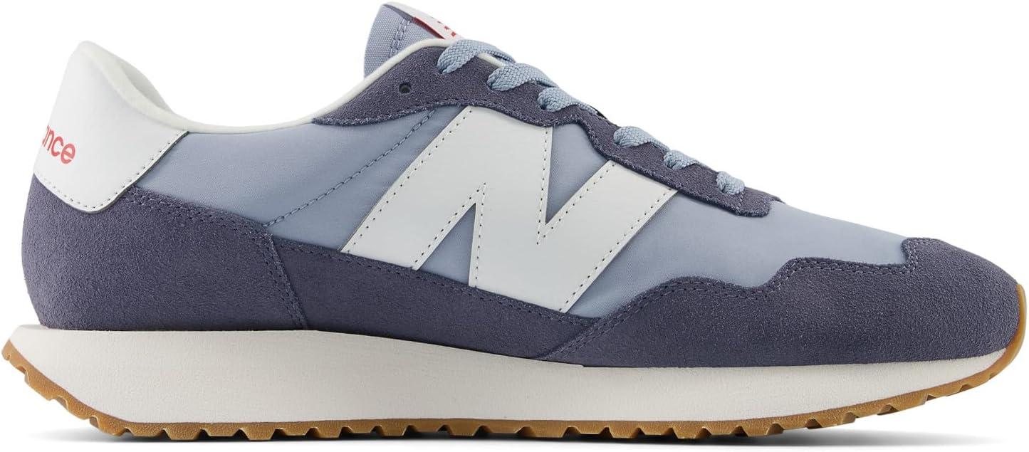 imageNew Balance Mens 237 V1 Classic Road Running ShoeLight Arctic GreyDark Arctic GreyWhite