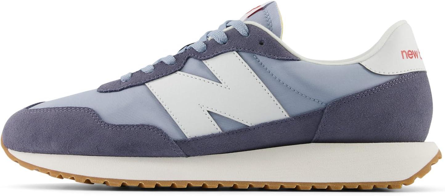 imageNew Balance Mens 237 V1 Classic Road Running ShoeLight Arctic GreyDark Arctic GreyWhite