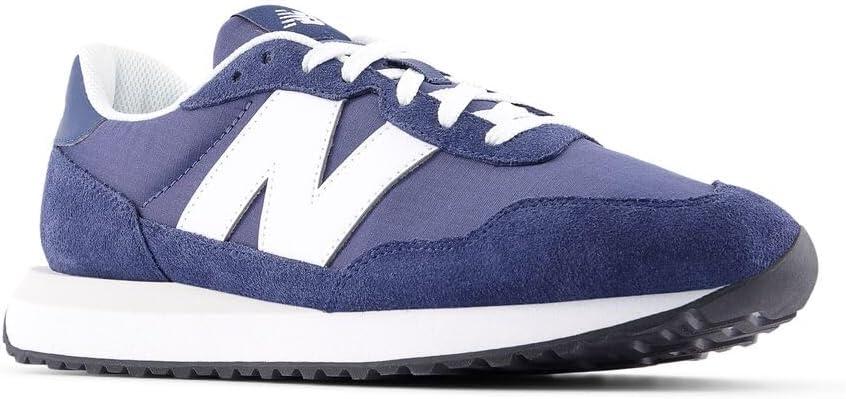 imageNew Balance Mens 237 V1 Classic Road Running ShoeNb NavyNb White