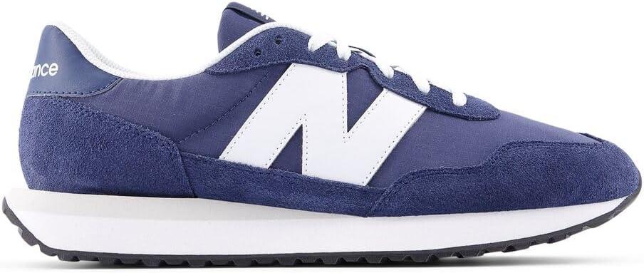 imageNew Balance Mens 237 V1 Classic Road Running ShoeNb NavyNb White