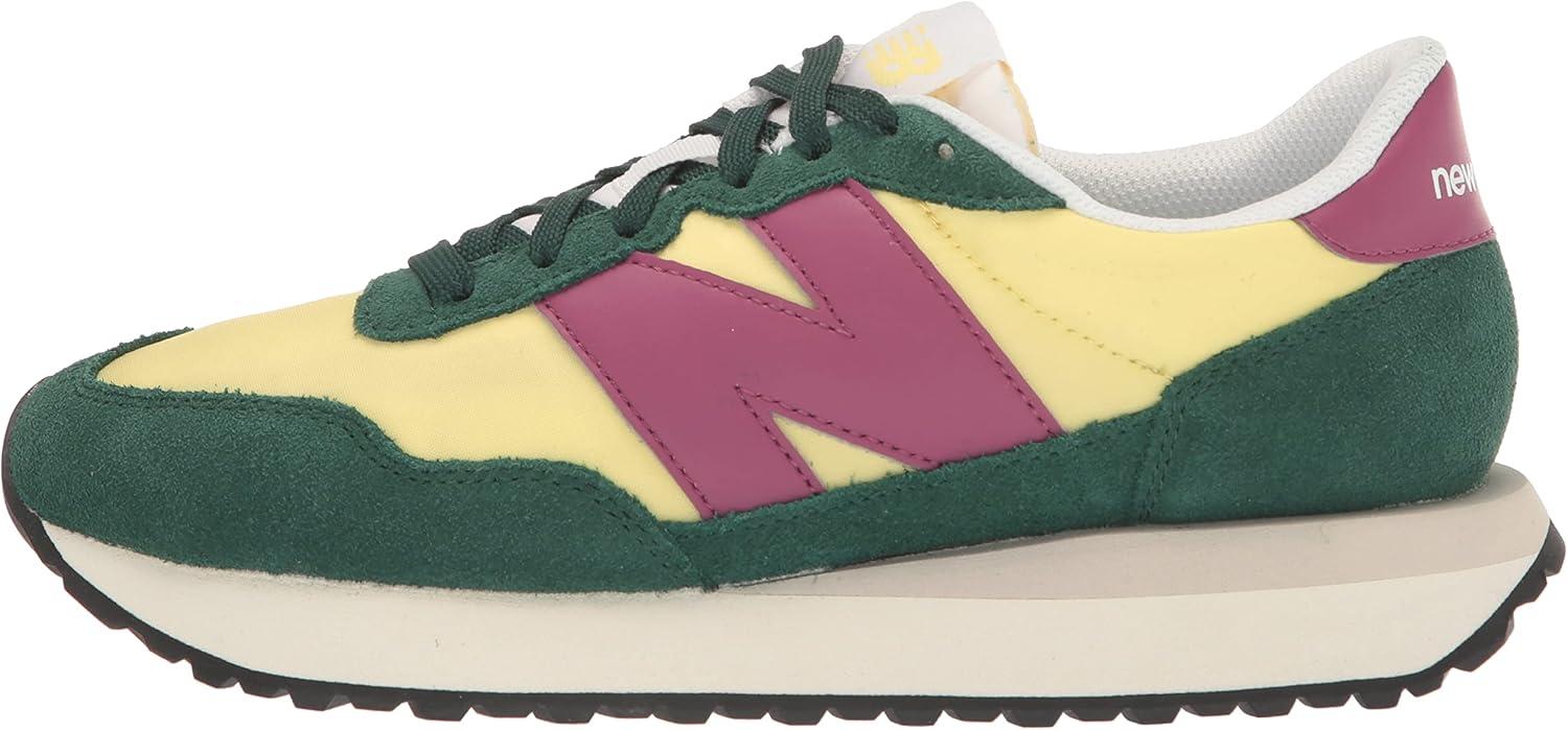 imageNew Balance Mens 237 V1 Classic Road Running ShoeNightwatch GreenMaizeRaisin