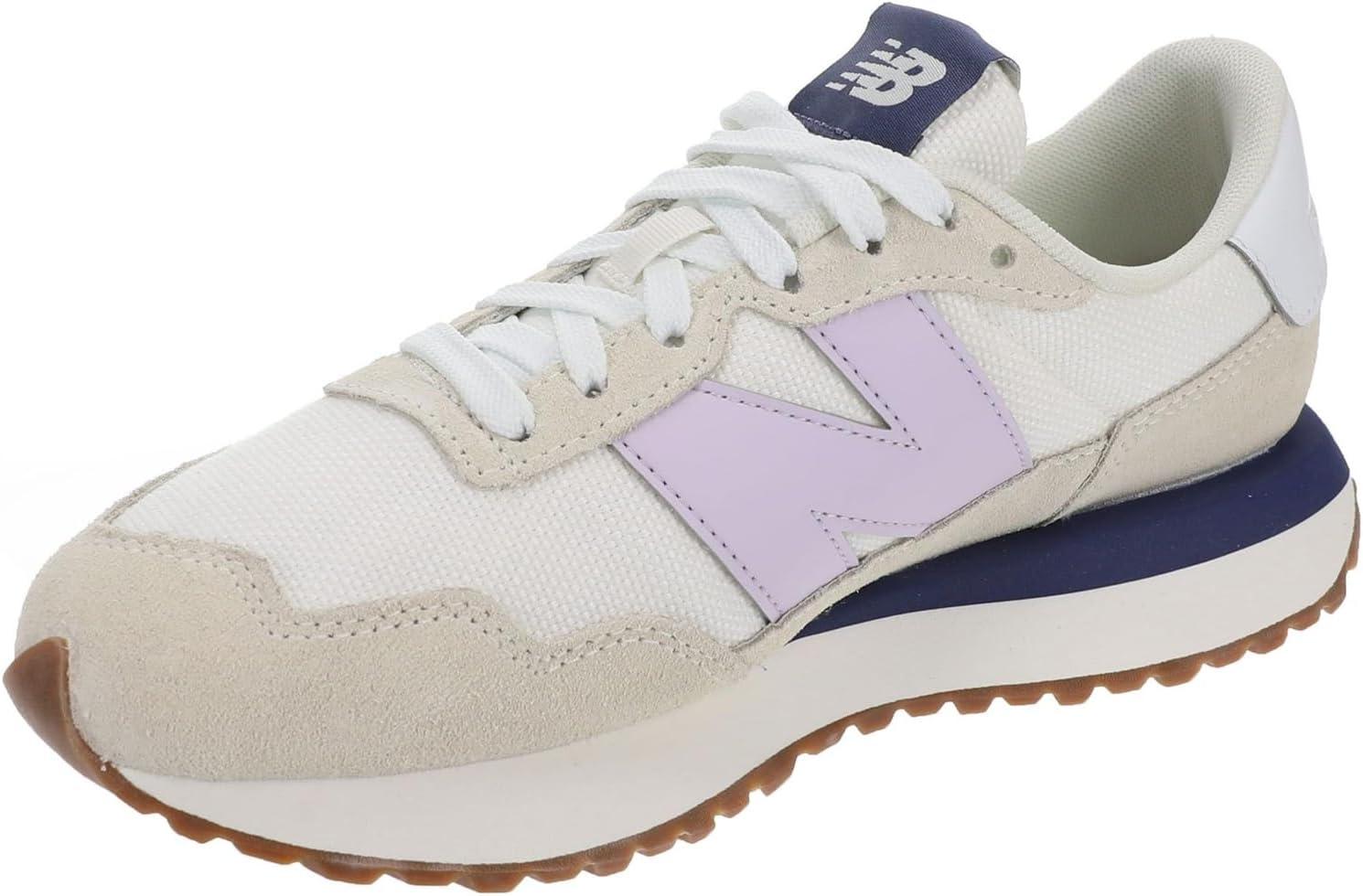 imageNew Balance Mens 237 V1 Classic Road Running ShoeSea SaltMilk Violet