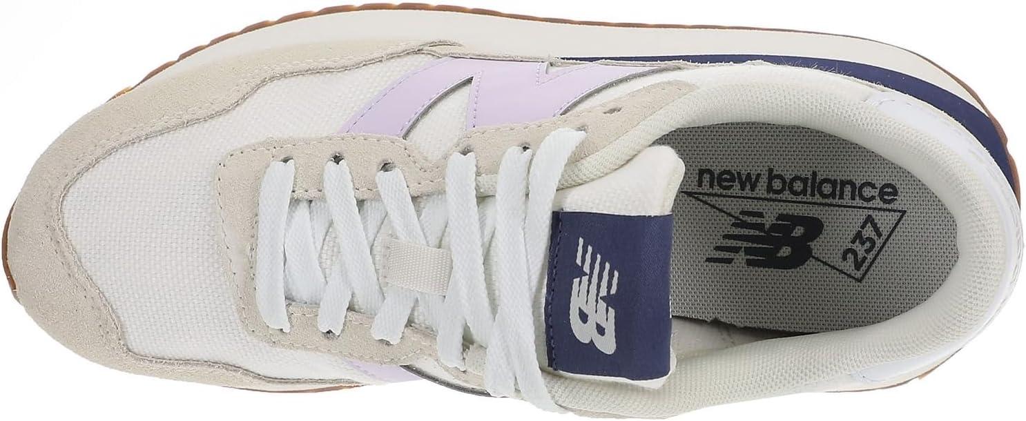 imageNew Balance Mens 237 V1 Classic Road Running ShoeSea SaltMilk Violet