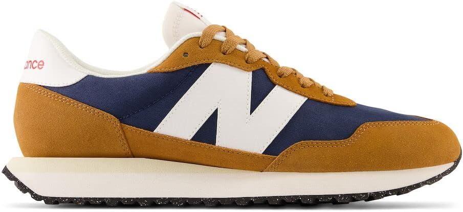 imageNew Balance Mens 237 V1 Classic Road Running ShoeTabacNb NavyWhite