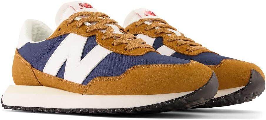 imageNew Balance Mens 237 V1 Classic Road Running ShoeTabacNb NavyWhite