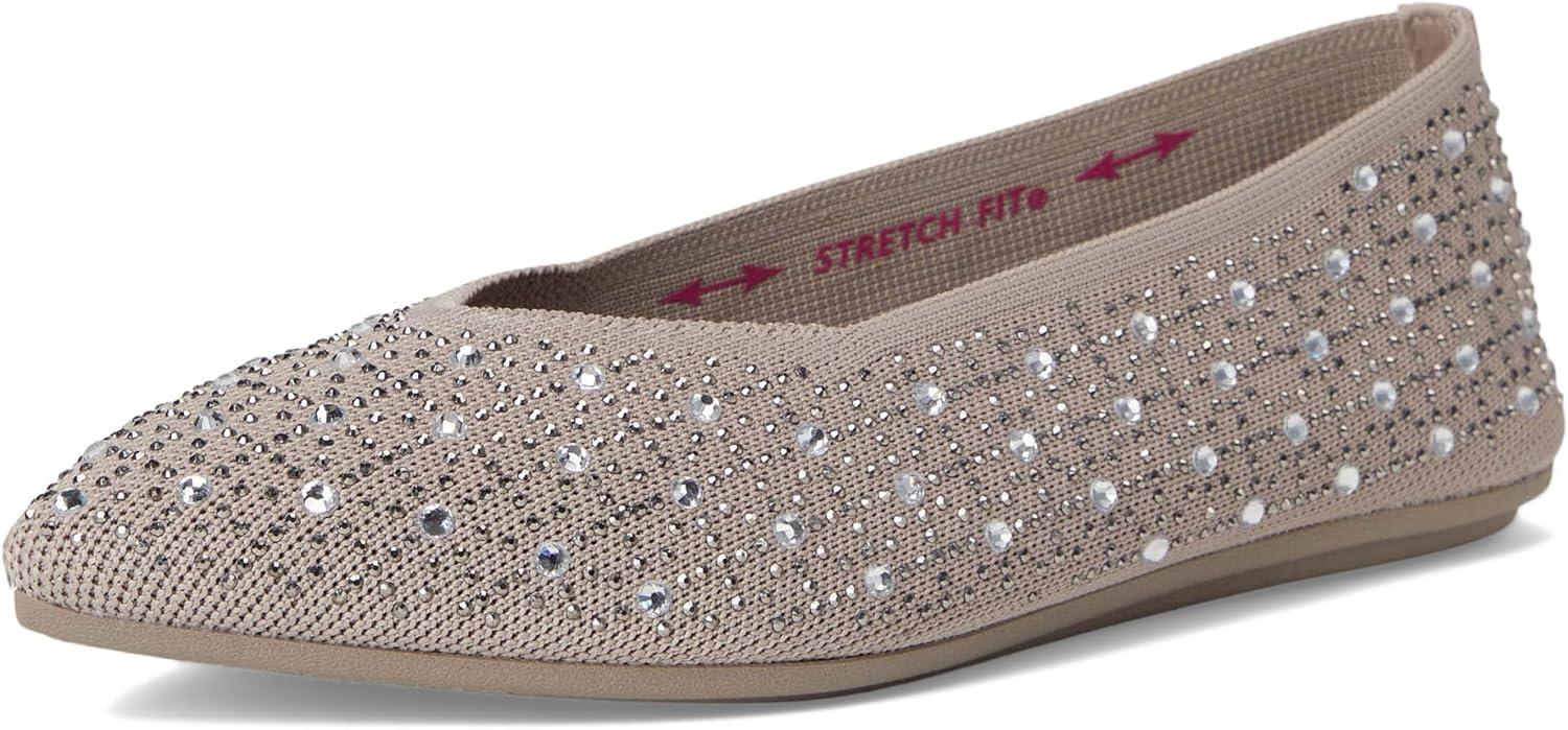 imageSkechers Womens Cleo PointGleam N Glow Ballet FlatTaupe