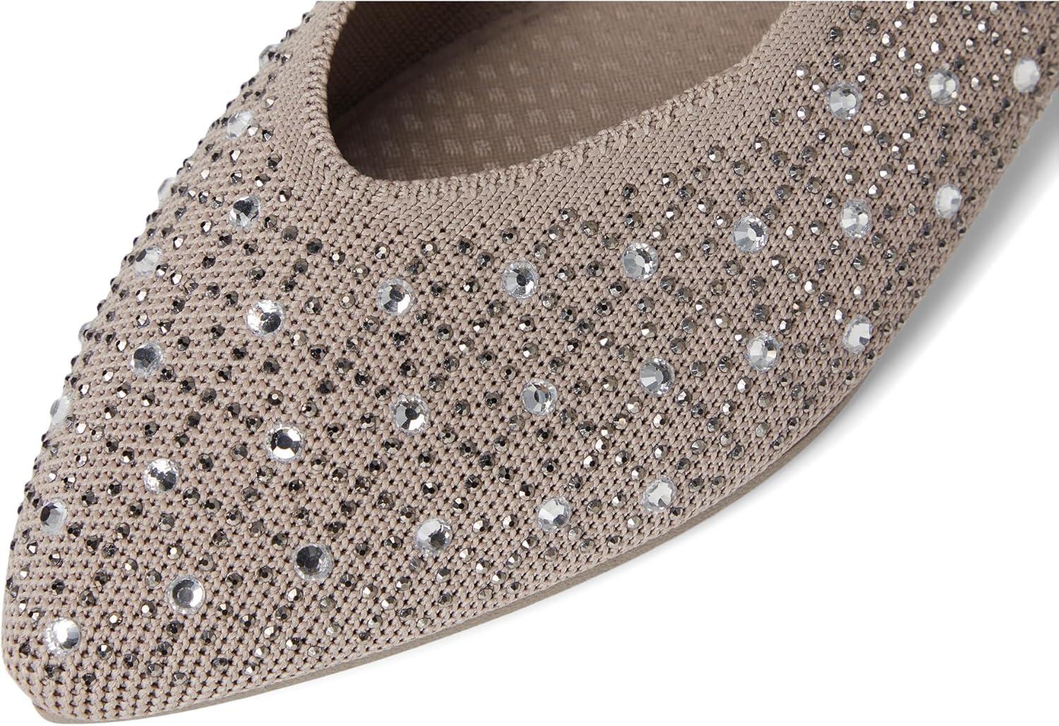 imageSkechers Womens Cleo PointGleam N Glow Ballet FlatTaupe