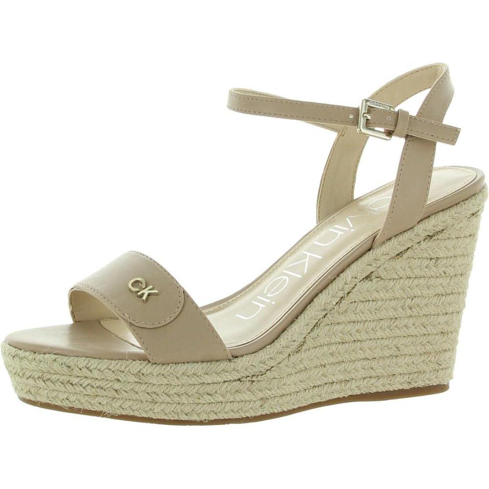 imageCalvin Klein Womens Hamal Wedge SandalLite Latte 110