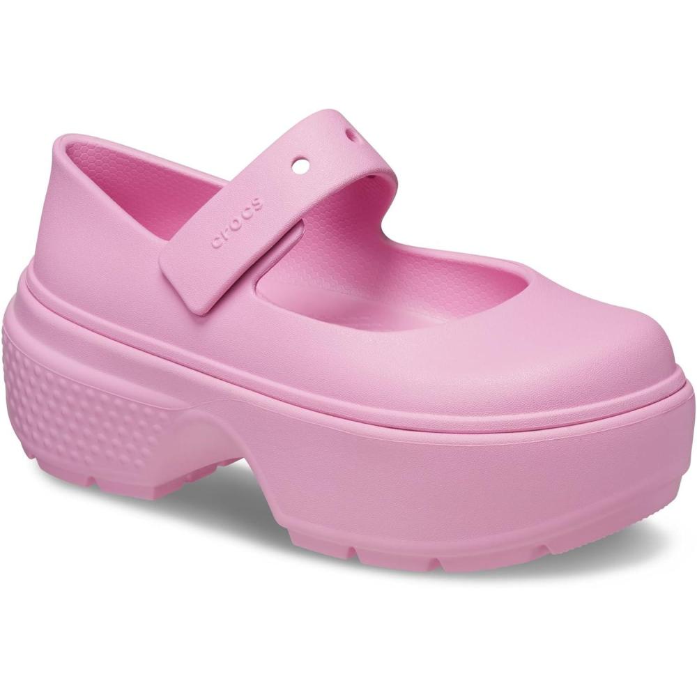 imageCrocs Womens Stomp Mary Janes FlatPink TweedPink Tweed