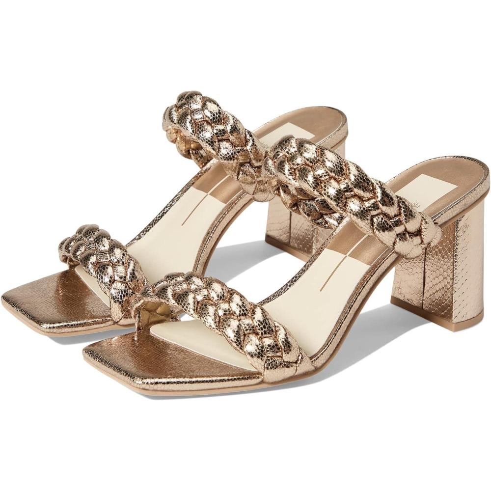imageDolce Vita womens Paily PearlBRAIDED DETAILINGDark Gold Crackled Stella
