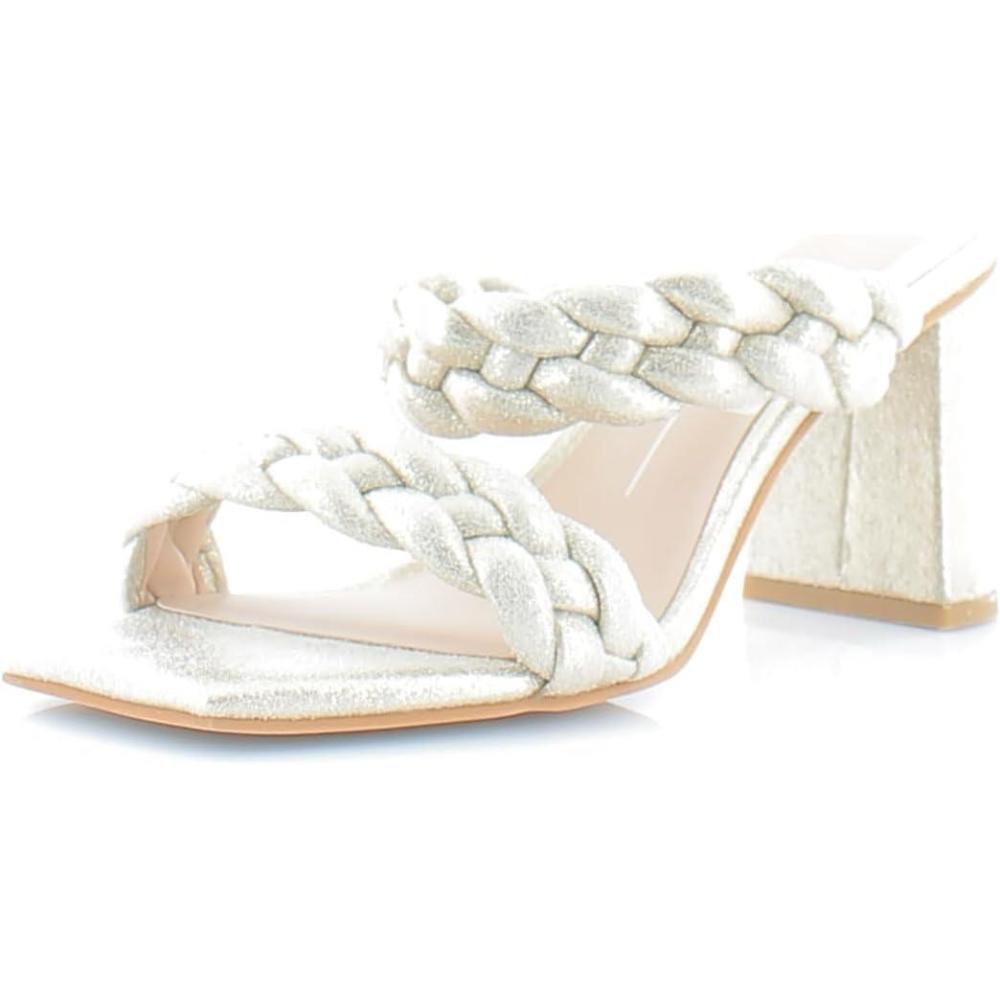 imageDolce Vita womens Paily PearlBRAIDED DETAILINGLight Gold Metallic Stella Suede