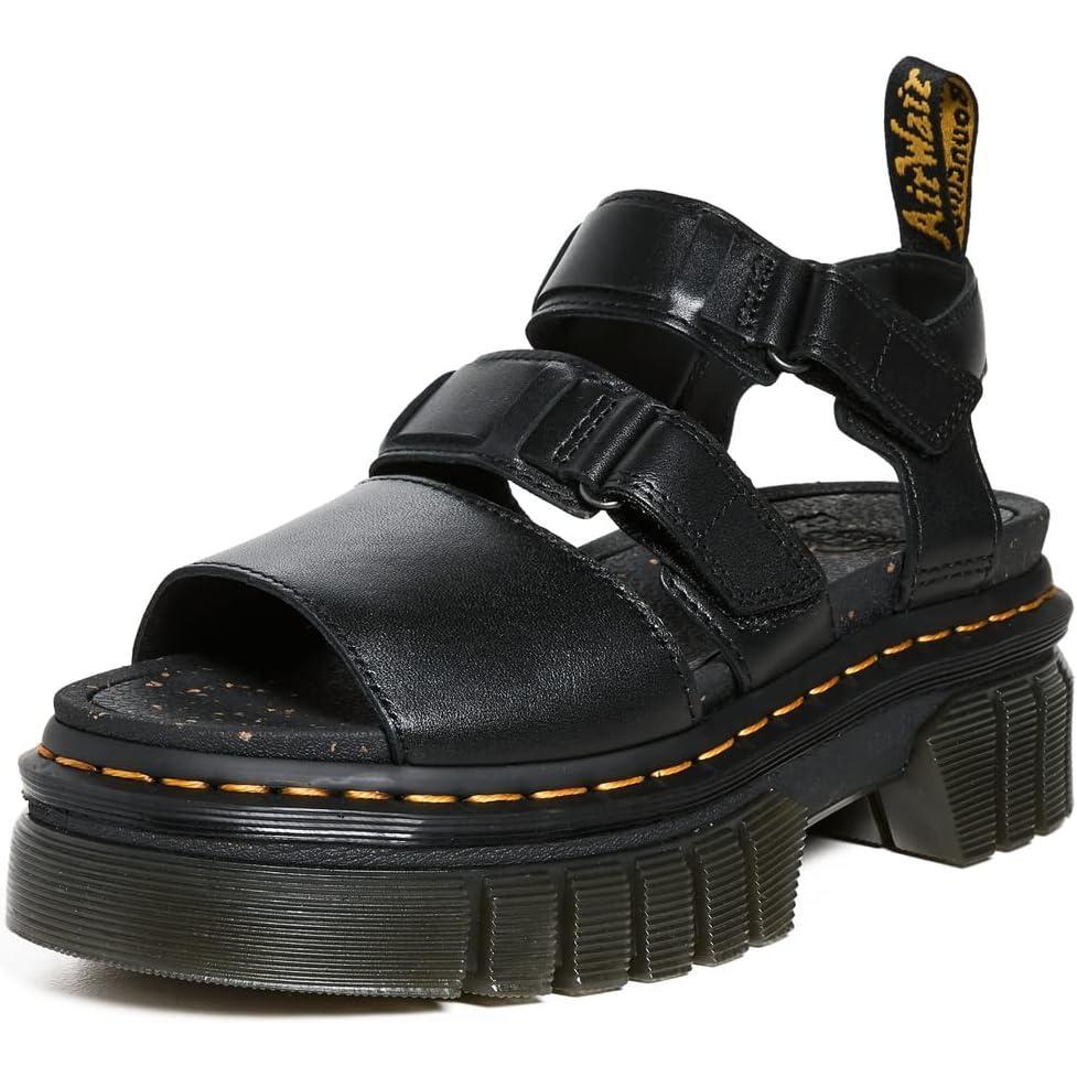 imageDr Martens Womens Ricki 3Strap SandalBlack Nappa Lux