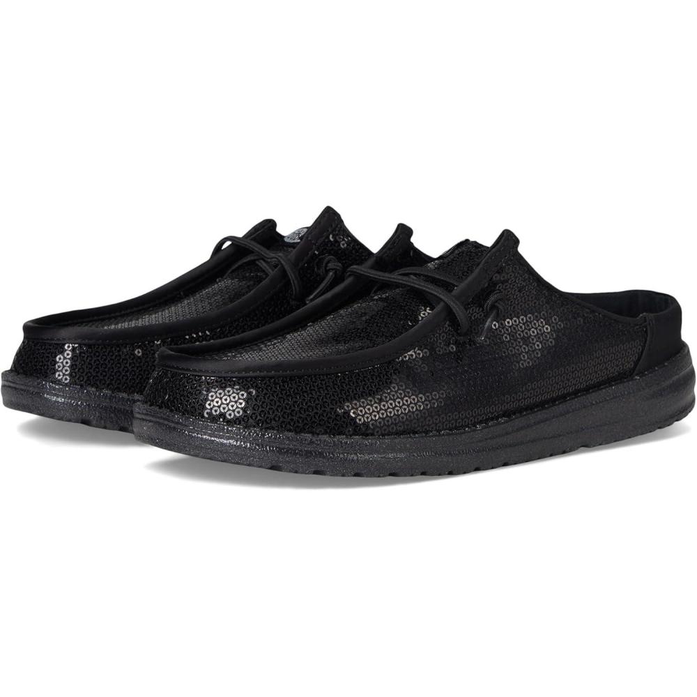 imageHEYDUDE Womens Wendy Slip Sequin LoaferBlack