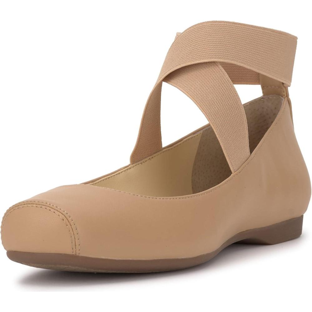 imageJessica Simpson Womens Mandalaye Ballet FlatBuff Smooth