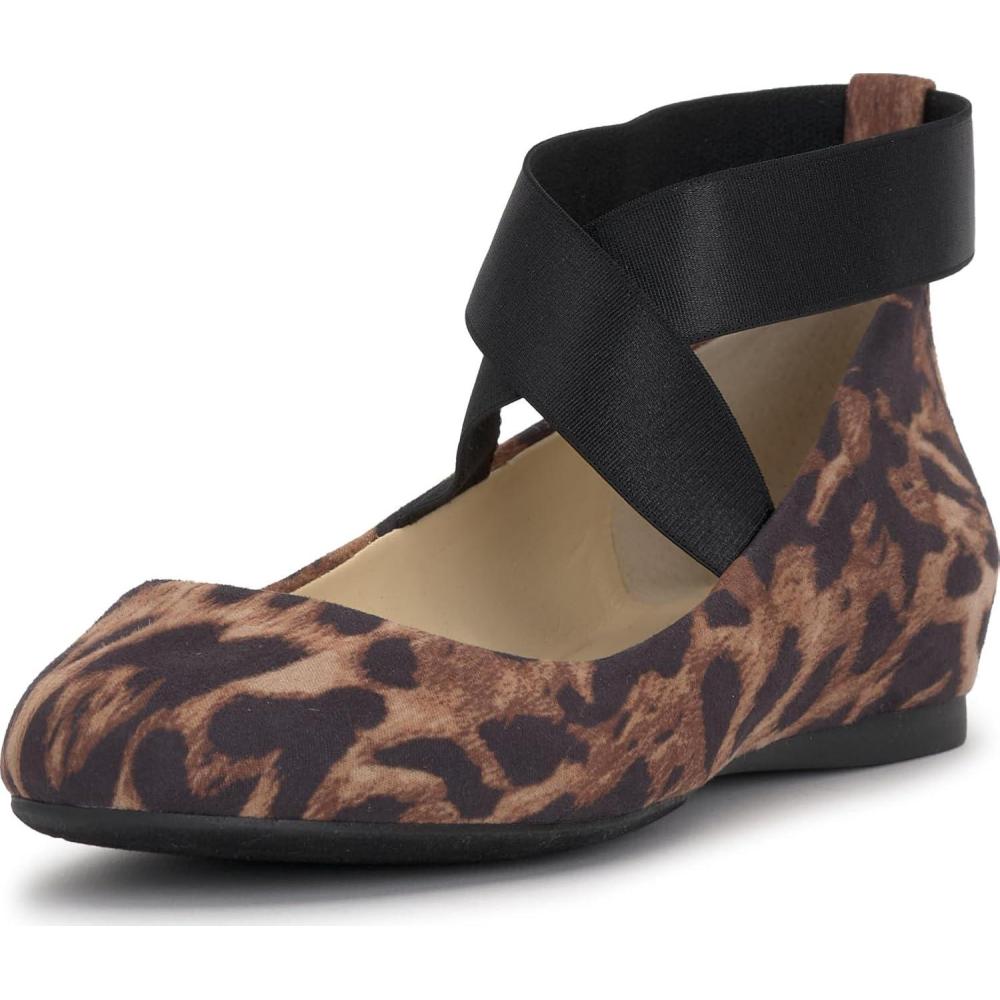imageJessica Simpson Womens Mandalaye Ballet FlatNatural Dolly Leopard